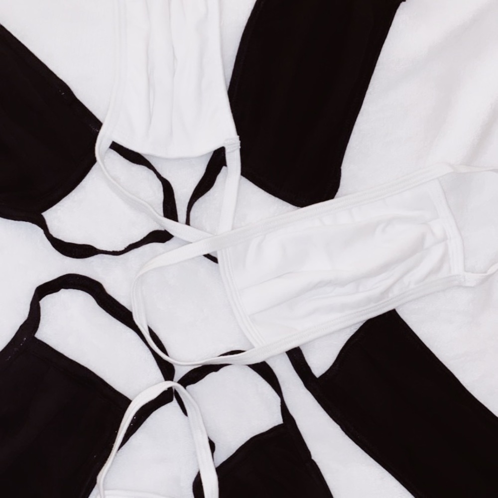 White Adult Cotton Face Masks